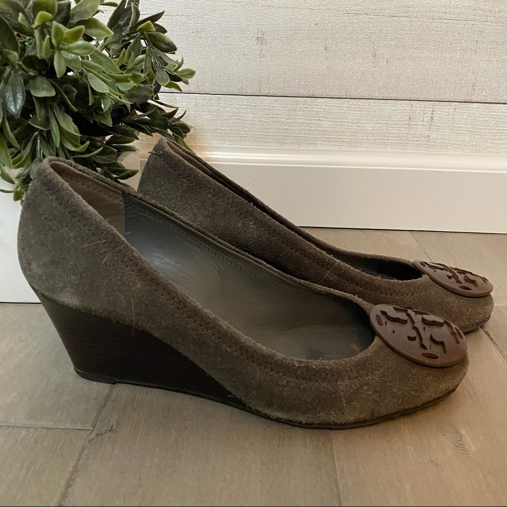Tory Burch Sophie Suede Wedge Shoe